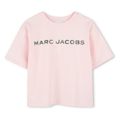 Baumwoll-T-Shirt mit Strass MARC JACOBS M&Auml;DCHEN