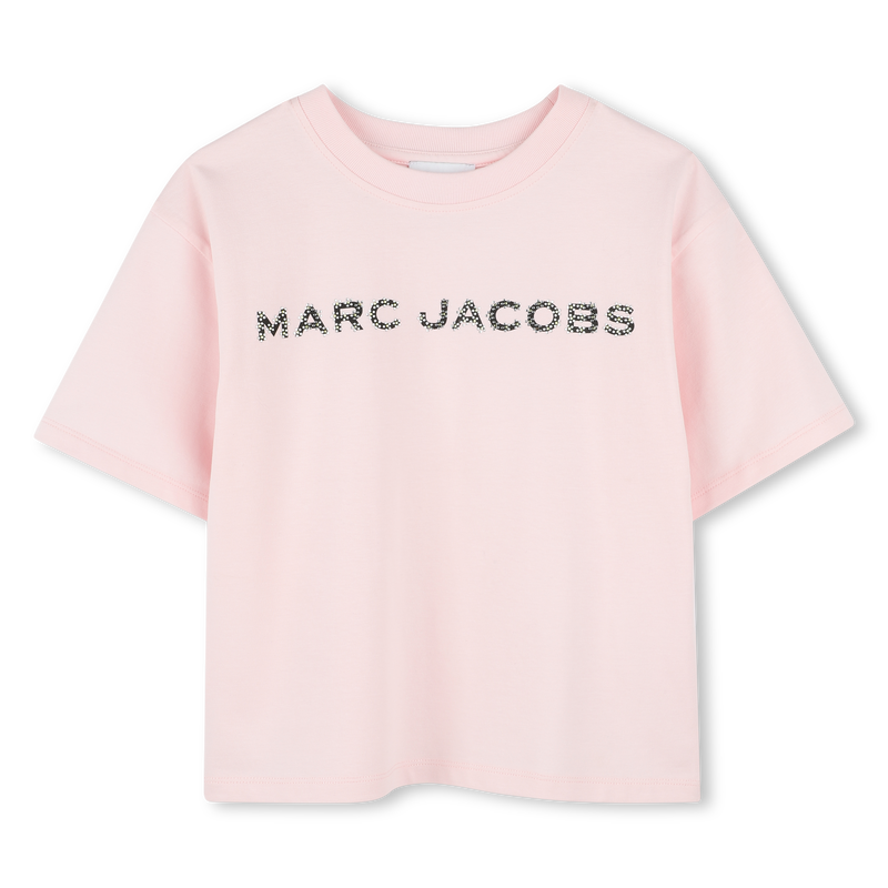 Baumwoll-T-Shirt mit Strass MARC JACOBS 
                        M&Auml;DCHEN