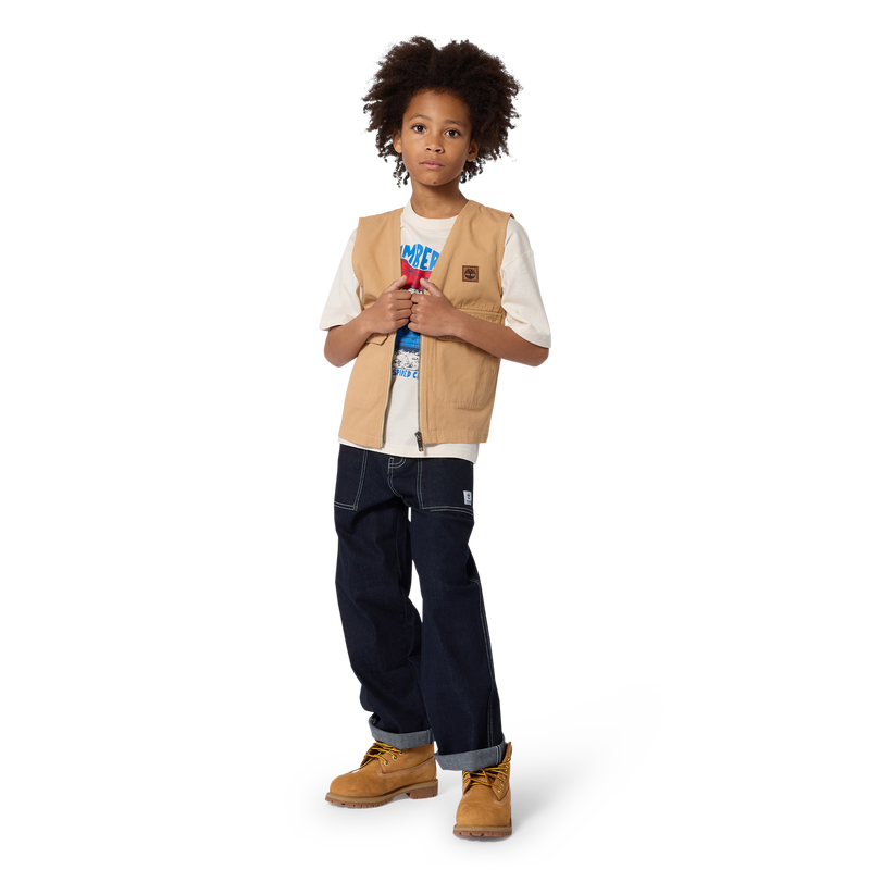 KURZ&Auml;RMELIGES T-SHIRT TIMBERLAND 
                        JUNGE