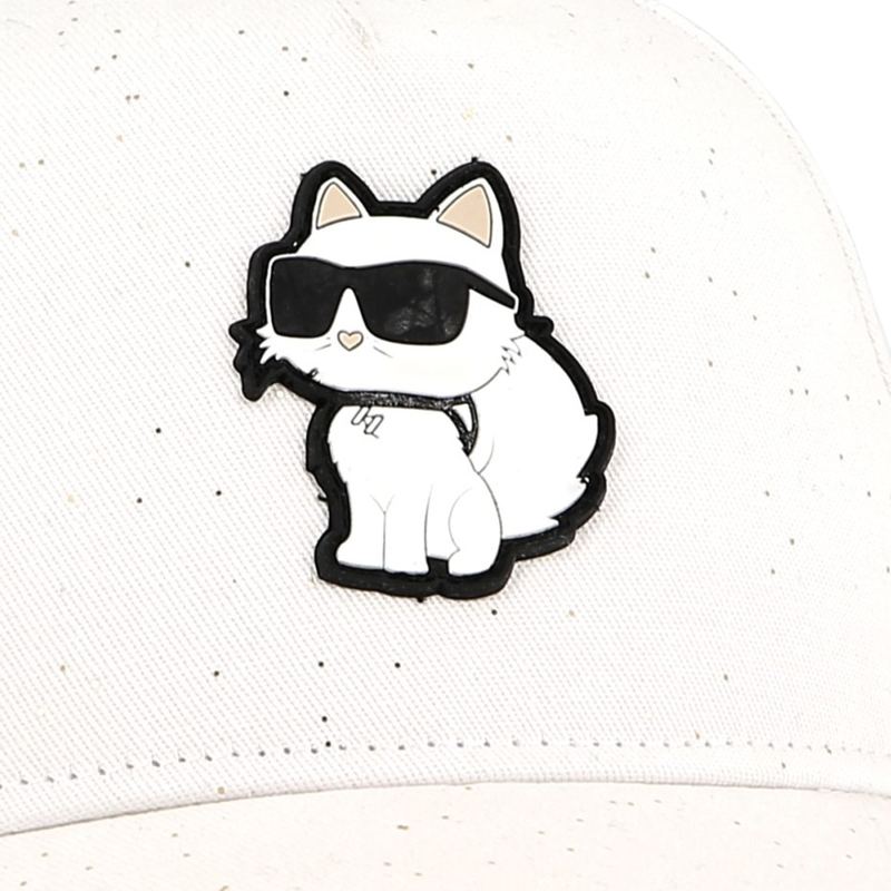 Verstellbares Baumwoll-Cap KARL LAGERFELD KIDS 
                        M&Auml;DCHEN