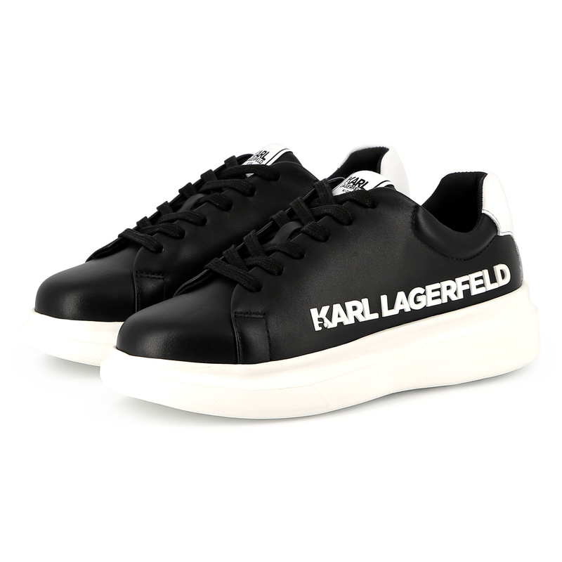 Schn&uuml;rsneakers aus Leder KARL LAGERFELD KIDS 
                        UNISEX
