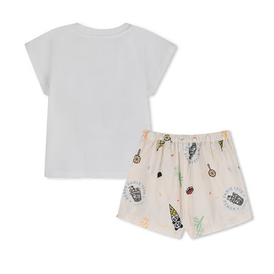 SET AUS T-SHIRT UND SHORTS KENZO KIDS JUNGE