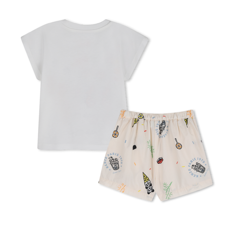 SET AUS T-SHIRT UND SHORTS KENZO KIDS 
                        JUNGE