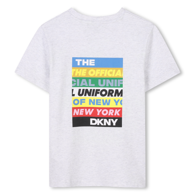 Kurzarm-T-Shirt aus Baumwolle DKNY 
                        JUNGE