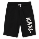 Bermudashorts aus baumwolle, SCHWARZ, hi-res