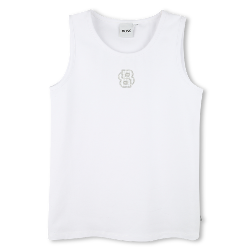 Besticktes Top BOSS 
                        M&Auml;DCHEN