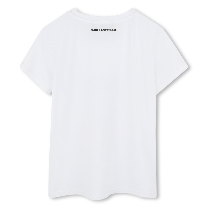 Bedrucktes T-Shirt KARL LAGERFELD KIDS 
                        M&Auml;DCHEN