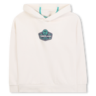 Fleece-Kapuzenpullover, ELFENBEIN, hi-res