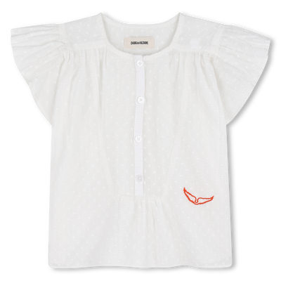 KURZ&Auml;RMELIGE BLUSE ZADIG & VOLTAIRE M&Auml;DCHEN