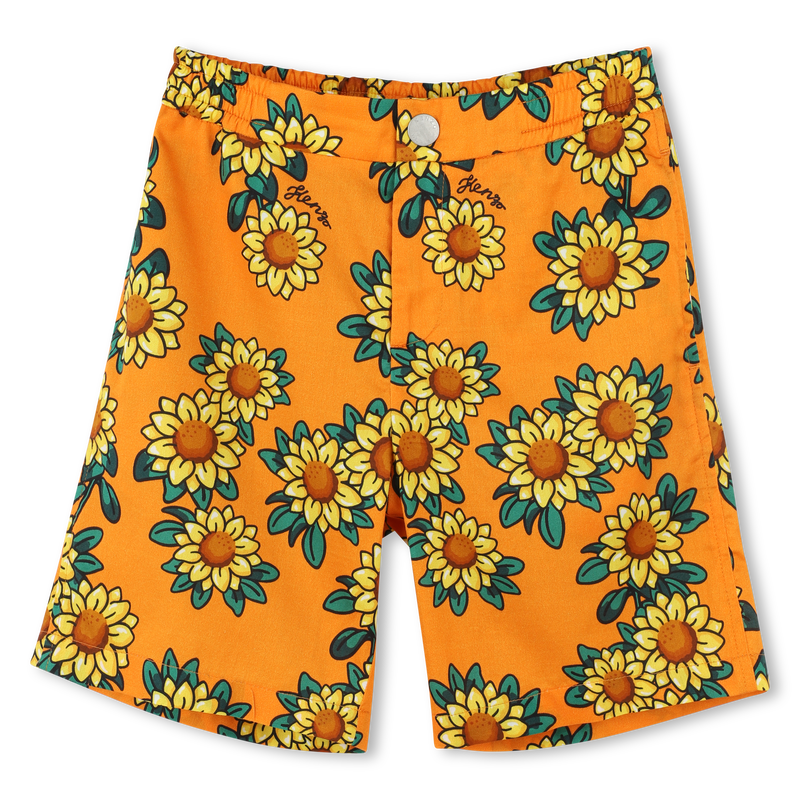 Bedruckte Baumwoll-Bermudas KENZO KIDS 
                        JUNGE