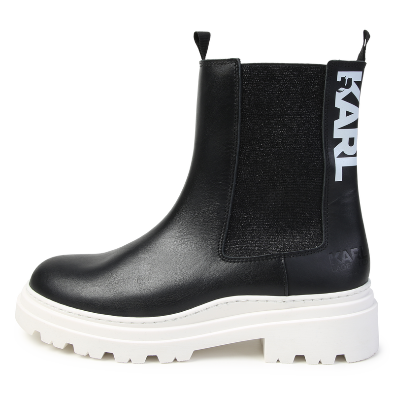 Leder-Stiefeletten KARL LAGERFELD KIDS 
                        MÄDCHEN