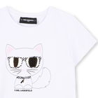 T-shirt illustration choupette KARL LAGERFELD KIDS 
                    M&Auml;DCHEN