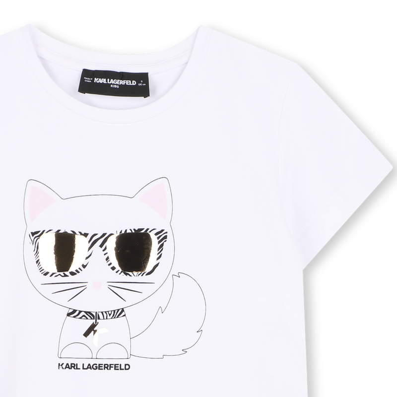 T-SHIRT ILLUSTRATION CHOUPETTE KARL LAGERFELD KIDS 
                        M&Auml;DCHEN
