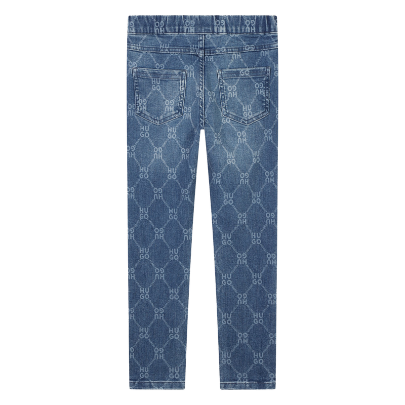 Enge Jeans mit Druck HUGO 
                        M&Auml;DCHEN