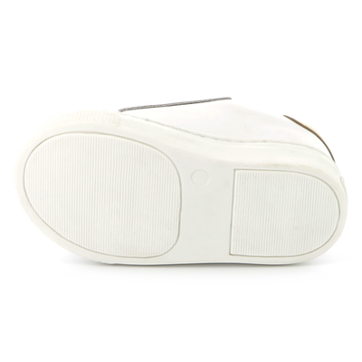 Ledersneakers mit Klett KARL LAGERFELD KIDS M&Auml;DCHEN