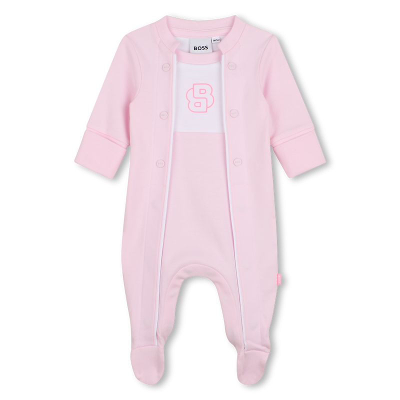 PYJAMA MIT ELASTISCHEN B&Uuml;NDCHEN BOSS 
                        M&Auml;DCHEN