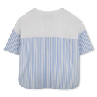 T-Shirt aus zwei Materialien KARL LAGERFELD KIDS 
                    M&Auml;DCHEN