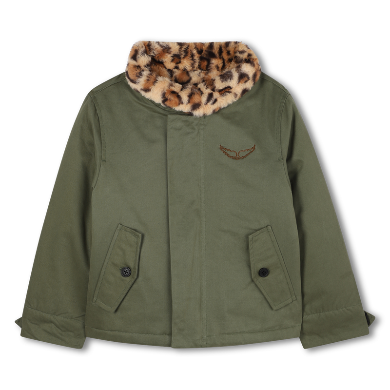 Jacke aus Twill mit Pattentaschen ZADIG & VOLTAIRE 
                        M&Auml;DCHEN