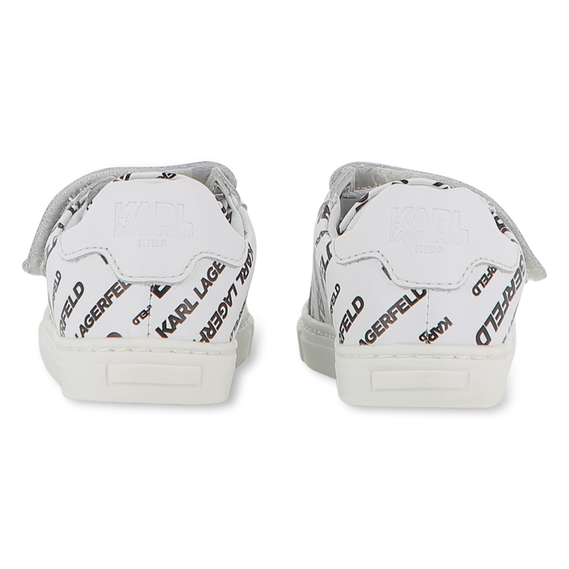 Ledersneaker mit Klett KARL LAGERFELD KIDS 
                        UNISEX