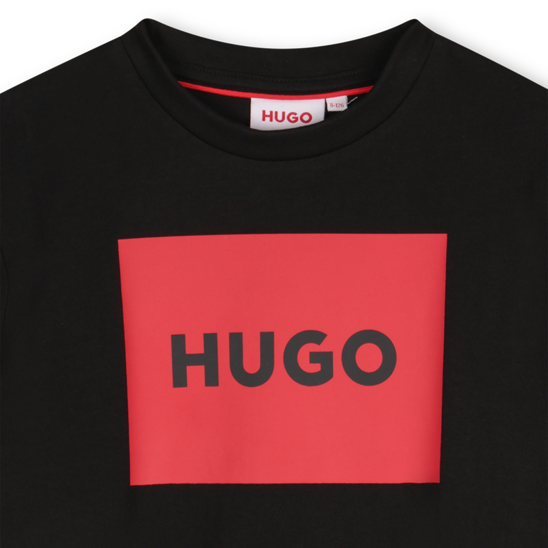 Kurzarm-T-Shirt aus Baumwolle HUGO 
                        JUNGE