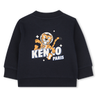 Sweatshirt aus geb&uuml;rstetem Fleece KENZO KIDS 
                    JUNGE