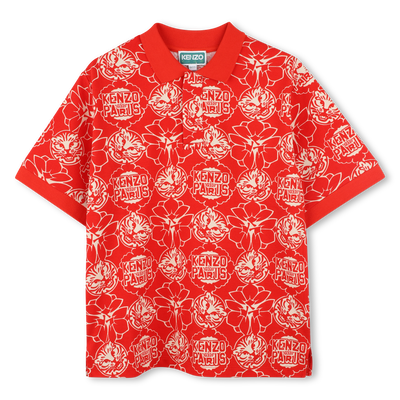 Bedrucktes Piqu&eacute;-Polohemd KENZO KIDS JUNGE