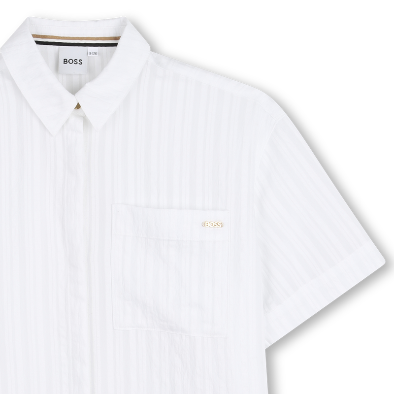 LEICHTES HEMD AUS GEPR&Auml;GTEM STOFF BOSS 
                        M&Auml;DCHEN