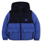 Daunenjacke mit abnehmbaren &Auml;rmeln und Kapuzen TIMBERLAND 
                    JUNGE