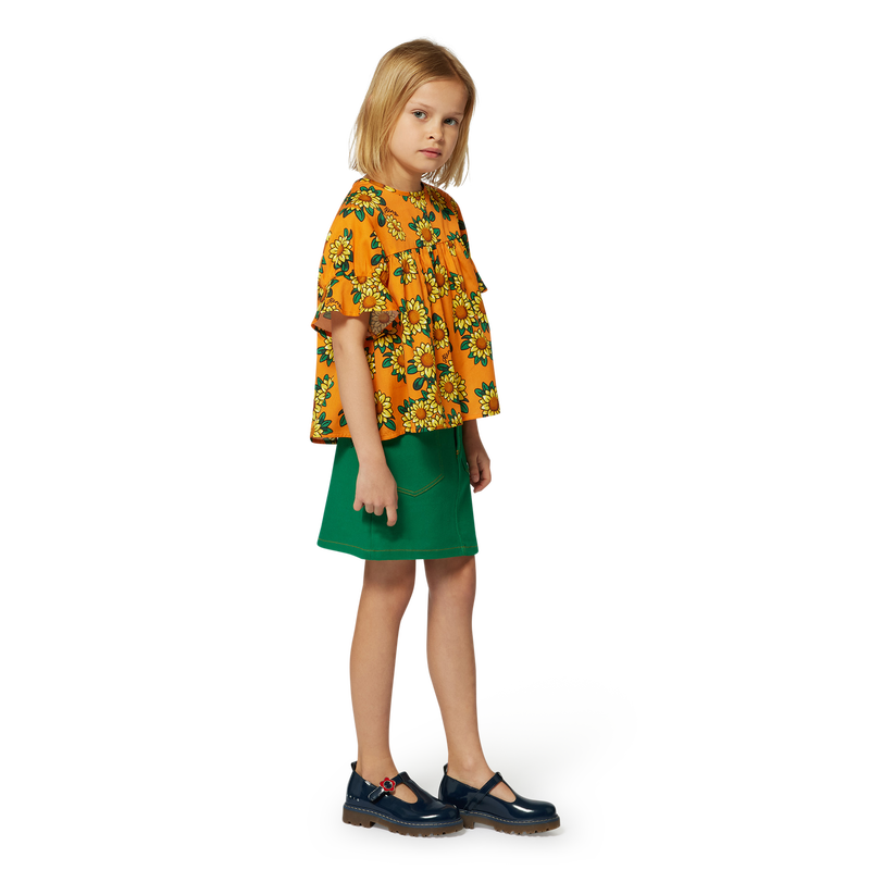 Bluse aus Baumwollsatin KENZO KIDS 
                        M&Auml;DCHEN