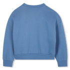 Sweatshirt aus ungeb&uuml;rstetem Fleece KENZO KIDS 
                    M&Auml;DCHEN
