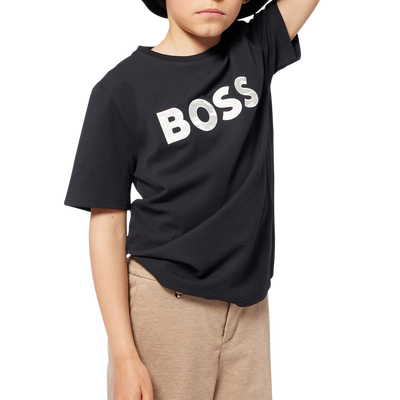 T-Shirt mit Stickerei BOSS JUNGE
