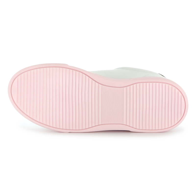 Schn&uuml;rsneakers aus Leder KARL LAGERFELD KIDS 
                        M&Auml;DCHEN