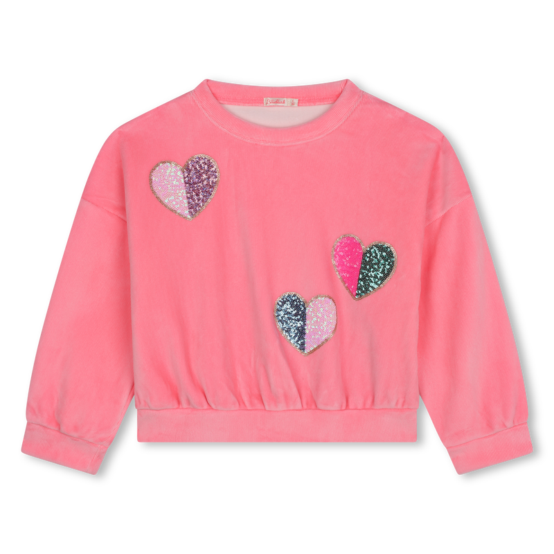 Velours-Sweatshirt BILLIEBLUSH 
                        M&Auml;DCHEN