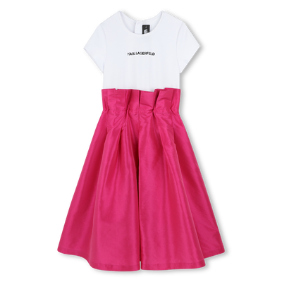 Elegantes Kleid aus Seidentaft KARL LAGERFELD KIDS M&Auml;DCHEN