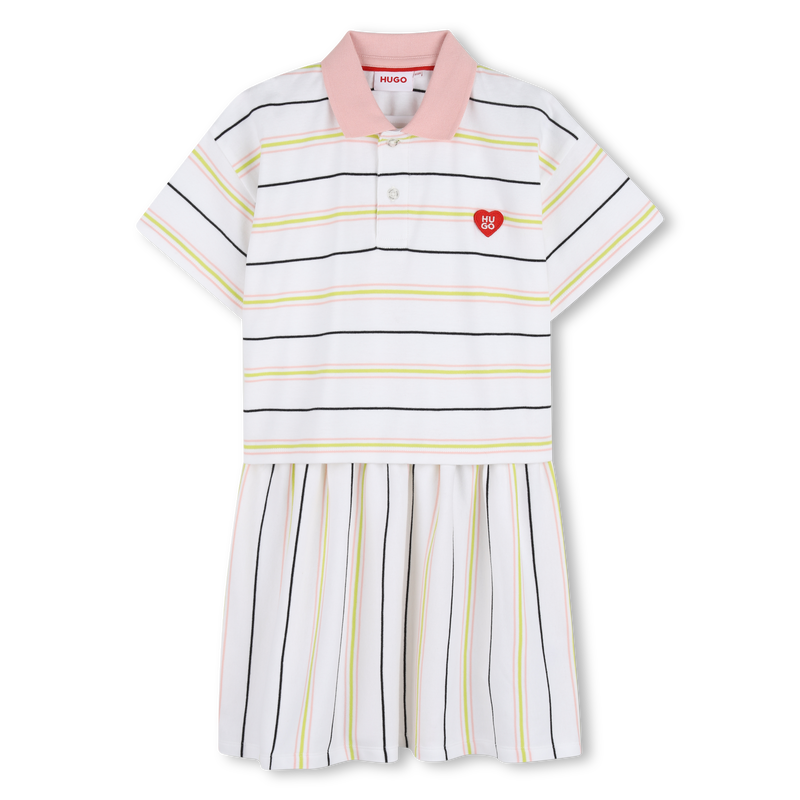 GESTREIFTES KLEID HUGO 
                        M&Auml;DCHEN