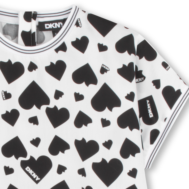 Kurz&auml;rmelige Baumwollbluse DKNY 
                        M&Auml;DCHEN