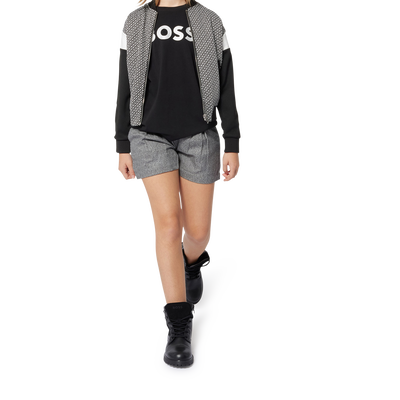 Zweifarbiger Cardigan mit Zip BOSS M&Auml;DCHEN