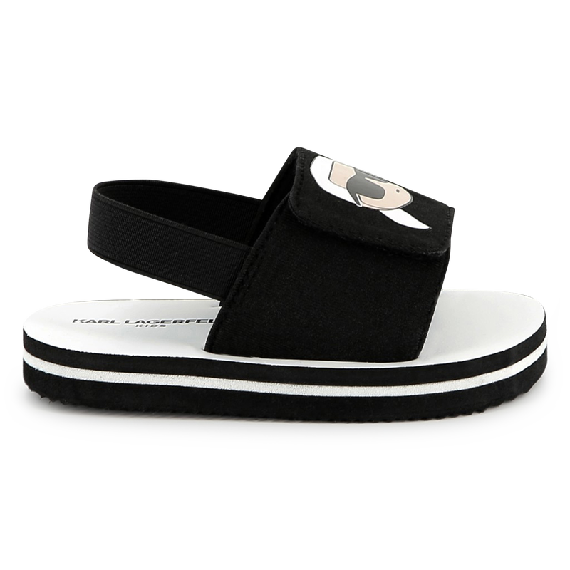Leichte Sandalen mit Klett KARL LAGERFELD KIDS 
                        UNISEX