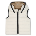 Wendbare &auml;rmellose Daunenjacke, HELL BEIGE, hi-res