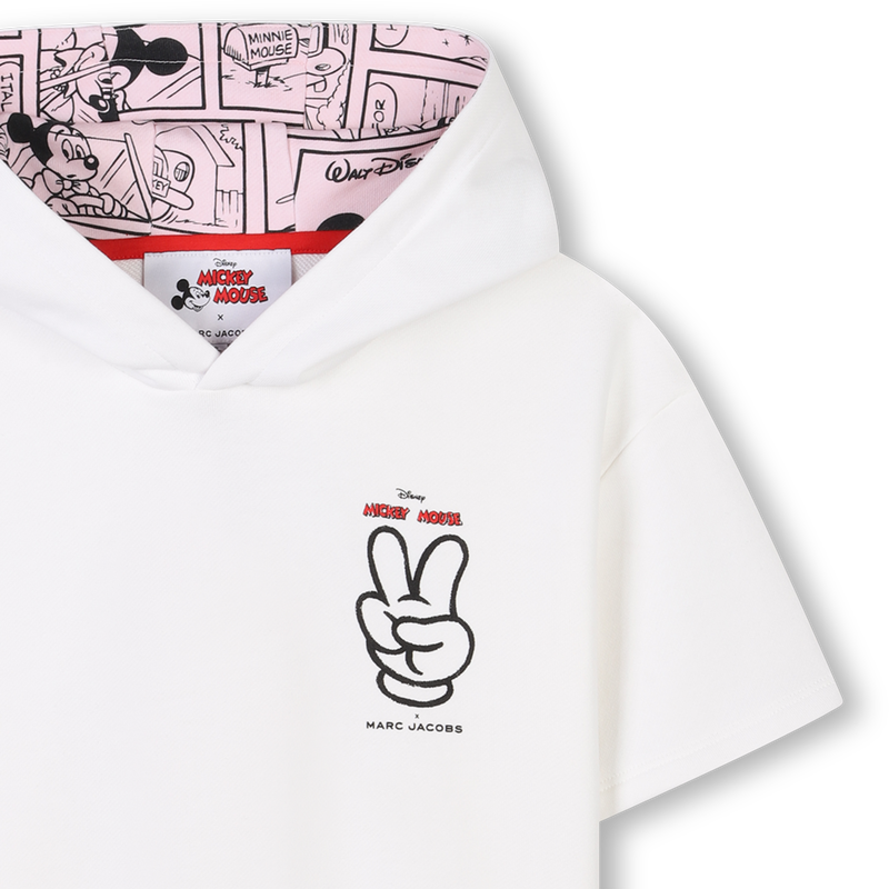 Baumwoll-Kleid mit Kapuze MARC JACOBS 
                        M&Auml;DCHEN