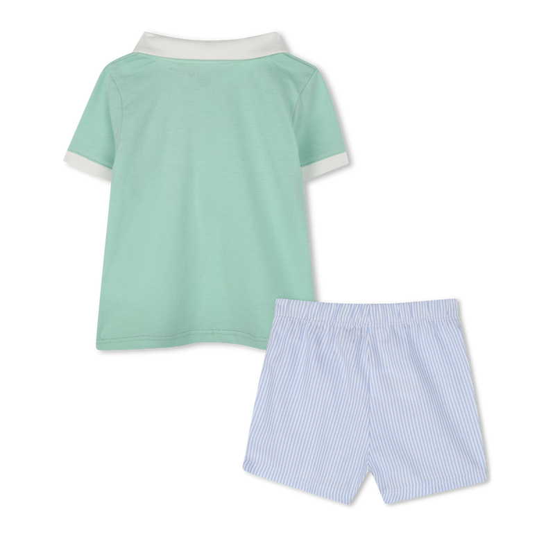 Shorts und Polo aus Baumwolle KENZO KIDS 
                        JUNGE