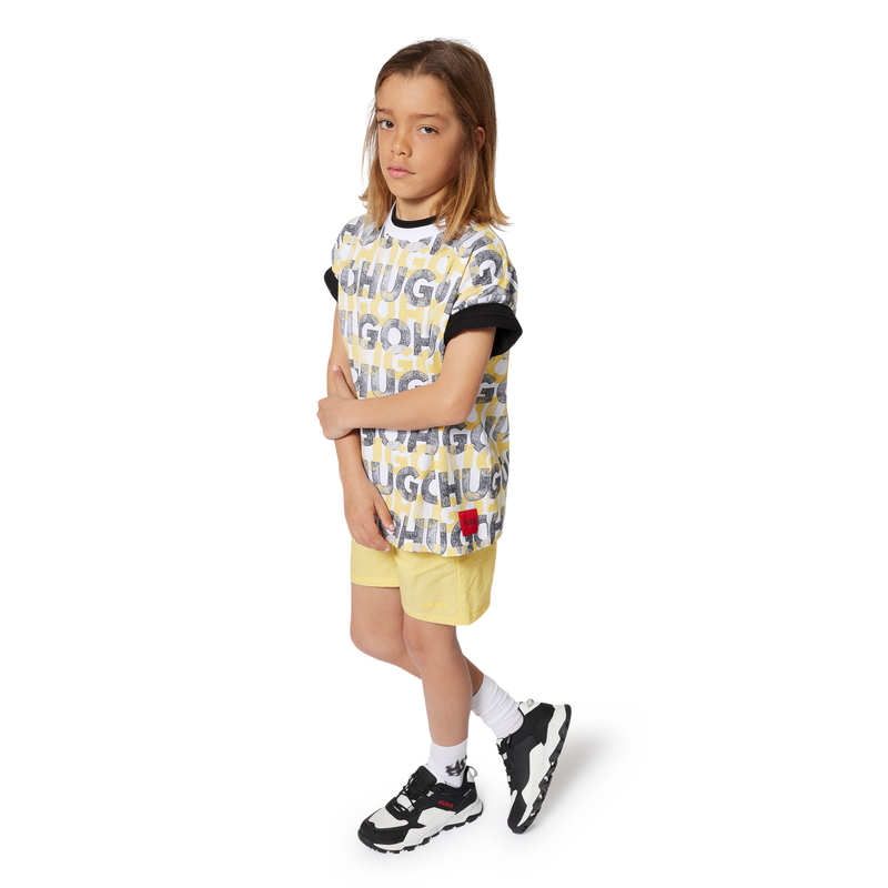 Gemustertes T-Shirt HUGO 
                        JUNGE