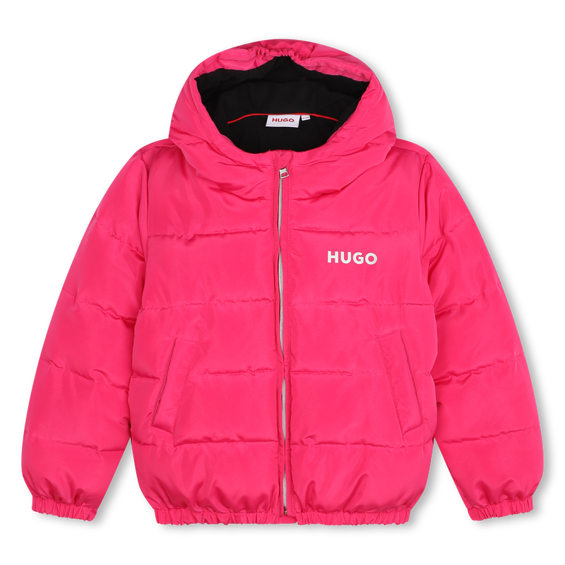 Gef&uuml;tterte Kapuzenwinterjacke HUGO 
                        M&Auml;DCHEN