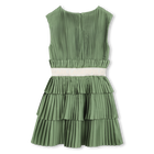 Plissiertes kurz&auml;rmeliges kleid KARL LAGERFELD KIDS 
                    M&Auml;DCHEN