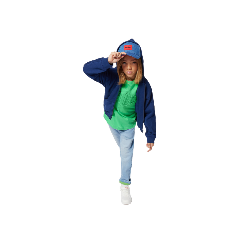 Kapuzen-Sweatjacke HUGO 
                        JUNGE