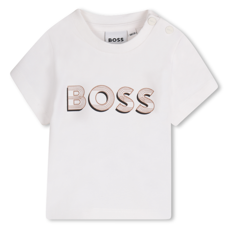 T-Shirt mit gedrucktem Logo BOSS 
                        JUNGE
