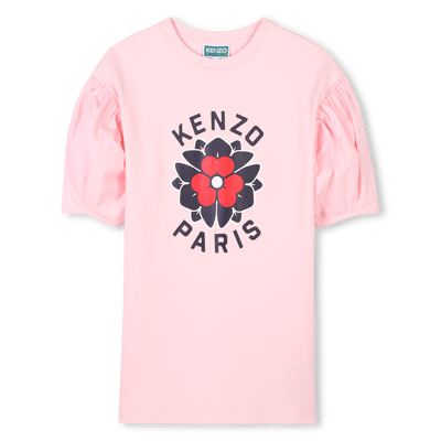 T-Shirt-Kleid mit Ballon&auml;rmeln KENZO KIDS M&Auml;DCHEN