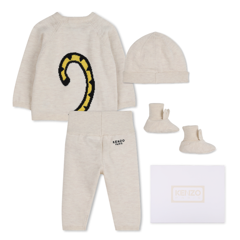 Strickpullover, Hose, M&uuml;tze und Socken Set KENZO KIDS 
                        UNISEX