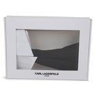 Zweifarbige baumwoll-krawatte KARL LAGERFELD KIDS 
                    M&Auml;DCHEN
