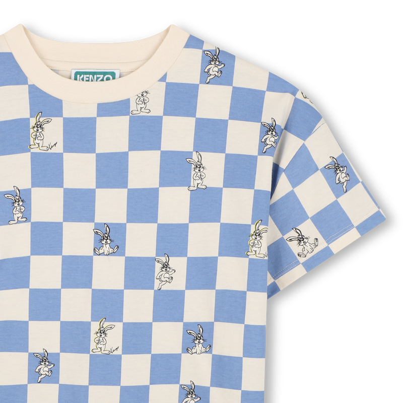 T-Shirt mit kurzen &Auml;rmeln KENZO KIDS 
                        JUNGE